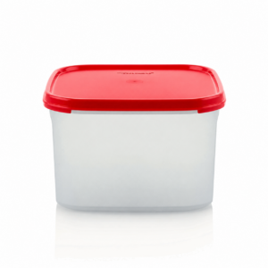 Tupperware RuimteSpaarder Vierkant 2,6 l rood voorraadbus