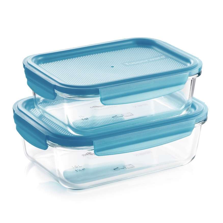 Tupperware Set Premiaglass Ovenschalen met Deksel Lastore Tupperware