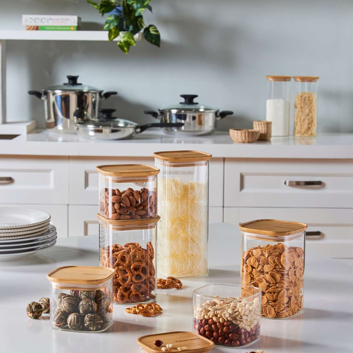 Tupperware Bamboo Glass Storage Lastore Tupperware