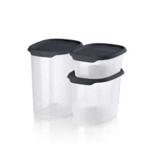 Tupperware One Touch Fresh set Voorraadbussen Zwart