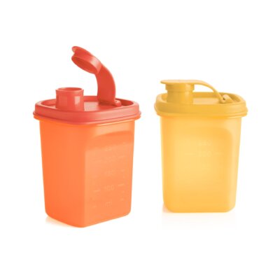 Tupperware Schenkkanetjes vierkant 350 ml