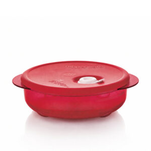 Tupperware-CrystalPlus-Rond-400-ml-rock-n-serve-magnetronschaal-met-deksel-rood