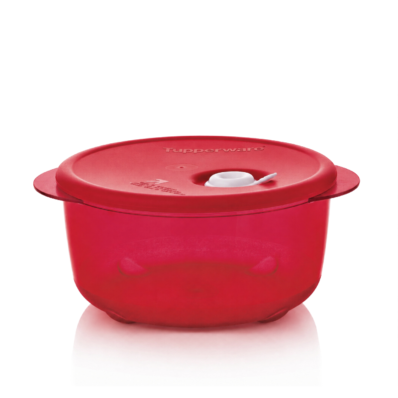 Tupperware CrystalPlus Rond 800 ml magnetronschaal met deksel rock n serve