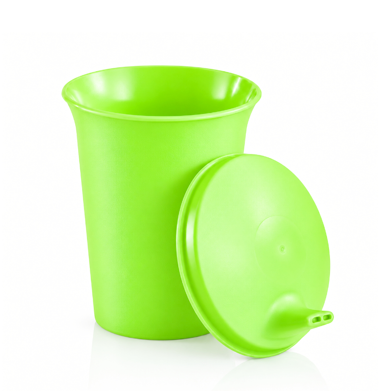 Tupperware drinkbeker met tuit groen beker met drinktuit
