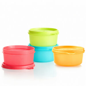 Tupperware Bakjes Regenboog 250 ml schaaltje kleine kom yoghurtbakje bakje met deksel