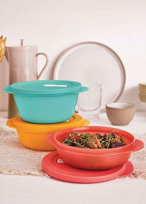 Tupperware CrystalWave Magnetronschalen